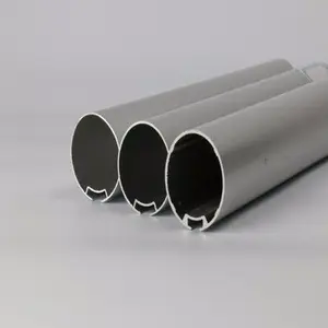 Tubo de alumínio para trilho superior de rolo cego de 38 mm, mecanismo e componentes de material de alumínio