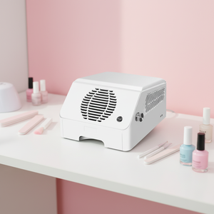 Aspirateur professionnel de table de manucure 120W à forte aspiration avec repose-main, collecteur de poussière pour perceuse à ongles - Product Image 1