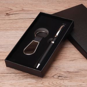 Ensemble Cadeau Stylo Bille et Porte-clés Métallique Rétro Minimaliste Moderne pour Événements d'Entreprise, Immobilier et Conférences Annuelles - Product Image 4