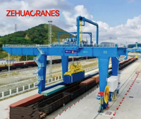 Grue portique conteneurs ZEHUA RMG sur rail 30T 40T 45T, élévateur automatisé pour conteneurs en portique, équipement de superposition de conteneurs portuaires CE BV