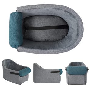 Modern Portable Hemp+Sponge Eco-Friendly Car <strong>Seat</strong> <strong>Dog</strong> Bed Solid Style <strong>Pet</strong> Car Booster Bucket with Safe Belt for Travel - Product Image 5