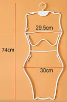 Cintres en plastique pour maillots de bain, bikinis et pantalons de natation
