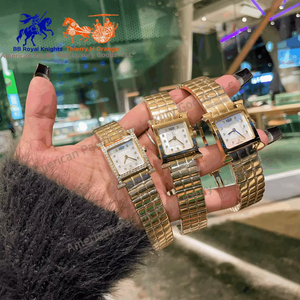 Montre à quartz de luxe pour femme de la marque H avec cadran carré, bracelet en cuir élégant, mouvement Ronda pour la mode ou les affaires, mouvement à quartz - Product Image 6