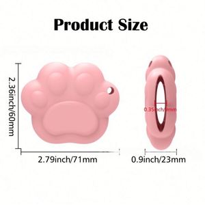 Custom Logo 2.79In Silicone Portable Clip on Cat Paw Style <b>Lip</b> <b>Gloss</b> Bracket Keychain Pendant for Lipstick Perfume - Product Image 2
