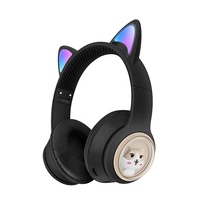 Casque stéréo sans fil véritable avec oreilles de chat M8 personnalisé avec logo, écouteurs intelligents, écouteurs pour enfants, casque pour enfants