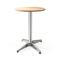 Support de table moderne en alliage d'aluminium à 4 branches en forme de croix pour table de café et de salle à manger
