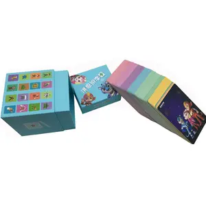 Pré-escolar alfabeto crianças ABC quebra-cabeças aprendizagem jogos flash cartões design personalizado memória jogo cartão jogo