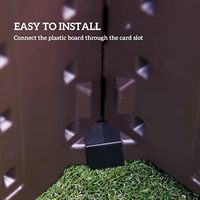 Vente chaude facile à assembler 1ft profondeur empilable jardinière en plastique pour fleur légume