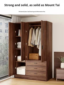Tiroirs <span class=keywords><strong>de</strong></span> garde-robe en bois à assemblage simple au design moderne pour chambre à coucher petit appartement-<span class=keywords><strong>Armoire</strong></span> <span class=keywords><strong>de</strong></span> <span class=keywords><strong>rangement</strong></span> peu encombrante - Product Image 4