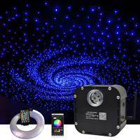 Éclairage intérieur 50W RGBW, effet musical scintillant, plafonnier ciel étoilé, câble à fibres optiques, télécommande RF 28 touches, éclairage de plafond étoilé