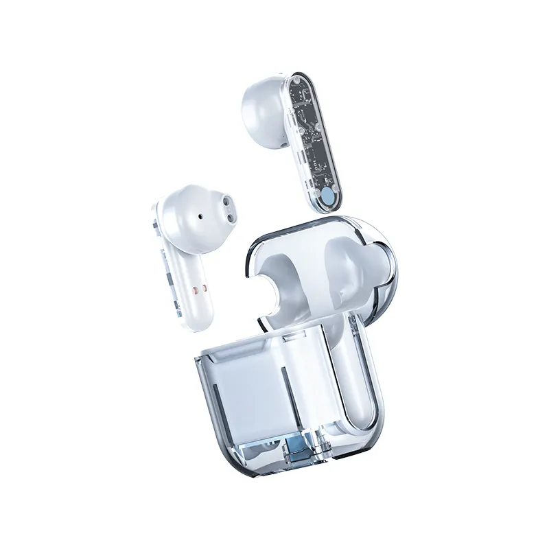 Superventas TM 10 Auriculares Chip 5,3 Moda pareja auriculares Cápsula transparente tm10 auriculares Cancelación de ruido inteligente