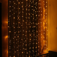Guirlandes lumineuses LED de Noël en cascade 3x3 mètres, lumières de fond avec télécommande, IP44 PVC, vente en gros