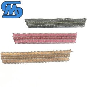 Garniture supérieure de chaussure à broderie perlée PU-Matériau de sandale <span class=keywords><strong>et</strong></span> de pantoufle de bricolage à la mode - Product Image 1
