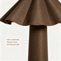 Lampadaire LED moderne en papier mâché durable, intensité réglable, écologique, pour villa, hall d'entrée, maison