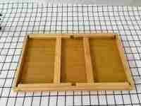Vente en gros plateau de service moderne pliable en bois de bambou design multifonction pour le salon table à collation réglable