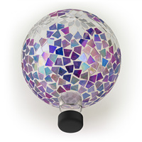 YIXIN Vente en gros 8 pouces 10 pouces Boules de verre décoratives en mosaïque Boule de jardin de Noël de luxe pour décoration de mosaïque de jardin