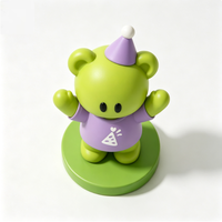 Figurine de bureau personnalisable en PVC de la série Ours Vert, boîte mystère de 5 cm, jouet décoratif unisexe, cadeau pour les 14 ans et plus