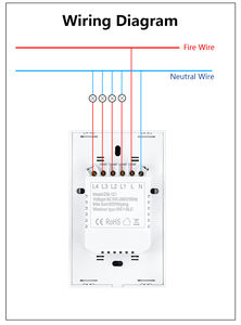Alexa Google Home Controlado <span class=keywords><strong>Smart</strong></span> Wifi <span class=keywords><strong>Switch</strong></span> Panel táctil para Tuya Nuevo interruptor de pared de EE. UU./Brasil 6A Max. Descarga actual <span class=keywords><strong>Smart</strong></span> Lif - Product Image 4