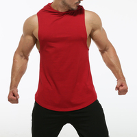 Débardeurs à capuche pour hommes, vêtements de sport, musculation, stringer, muscle cut off, pull-over, t-shirt sans manches pour hommes, sweats à capuche de sport