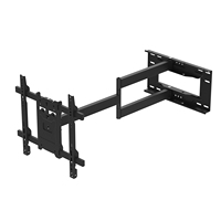 Dudukan TV Baja Putar, Miring, dan Dapat Diperpanjang untuk TV 32-65 Inch, VESA 400x400mm, Lengan Panjang 80-915mm, Braket TV Dinding Gerak Penuh