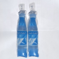 Sachet souple personnalisé en PE pour boissons liquides, en forme de bouteille de jus, fabriqué en Chine
