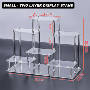 Venta caliente multifuncional de juguete de acrílico de Perfume personalizado elevadores de postre soporte de exhibición estante de almacenamiento de exhibición de maquillaje - Product Image 3