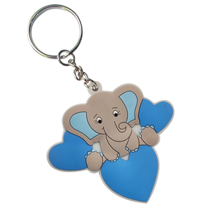 Custom Logo Color Soft PVC Keychain with Adjustable Size Promotional Rubber Keychains & Carabiners Accessories