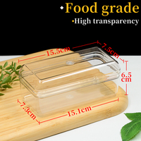 Boîtes à pâtisserie en plastique de 15 cm avec couvercle, vente en gros personnalisée en usine, emballage cadeau alimentaire