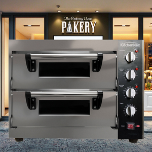 Electric 3 Deck 6-Tray Commercial Deck Oven <strong>Digital</strong> Control Adjustable Thermostat Stainless Steel Construction 1 Year Bakery - Product Image 3