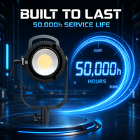 FY-300X 300W Projecteur vidéo LED DMX 512 compatible monture Bowens, température de couleur réglable 2700-6500K, contrôle par application pour YouTube Live