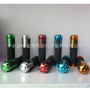 Puños de manillar de bicicleta de montaña de aleación de aluminio de 22.2 mm antideslizantes con decoración para bicicletas de montaña - Product Image 1