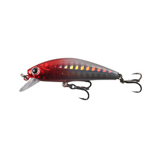 Señuelo de micromaterial Minnow de 50 mm y 6.5 g, de hundimiento lento, para pesca de lubina en agua dulce, cebo duro con anzuelo para pesca de fondo. - Product Image 1