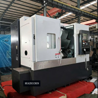 Mesin Bubut CNC HUAZHICHUN TCK500 Tipe Slant Bed Single Spindle Medium Duty untuk Pemesinan Presisi Logam