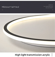 Éclairage intérieur moderne 38W 50W 60W, lampe suspendue ultra-fine minimaliste moderne, nouvelle lampe de plafond LED ronde pour salon, chambre à coucher
