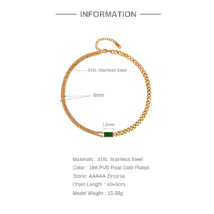 Cadena Cubana Miami Gruesa Trenzada, Chapada en Oro 18K, de Acero Inoxidable PVD, Cadena de Serpiente, Cadena de Cuerda, para Hombre y Mujer, Estilo Hip Hop - Product Image 2