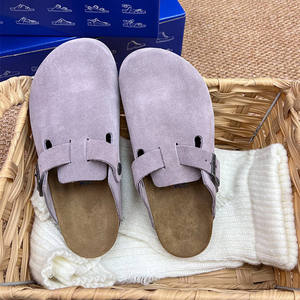 Chaussures à lanières <span class=keywords><strong>orthopédiques</strong></span> pour hommes femmes en cuir de vachette doublé en cuir véritable Birkenstocks Alternative Soft Clogs <span class=keywords><strong>Mules</strong></span> Oem Factory - Product Image 2