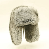 Impermeable a prueba de viento Ushanka Trooper sombrero invierno cálido grueso trampero sombrero con forro de piel sintética para caza y esquí