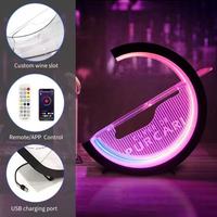 Présentoir lumineux LED en acrylique pour bouteilles de bar de boîte de nuit