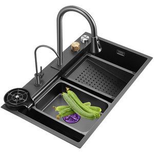 Lavello <span class=keywords><strong>da</strong></span> cucina in acciaio inossidabile con supporto singolo a tazza di grande capacità - Product Image 1