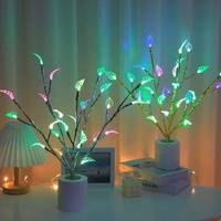 Lampe de table LED colorée à changement de couleur pour les fêtes, mariages, cadeaux de Noël, décoration de chambre d'hôtel, veilleuse