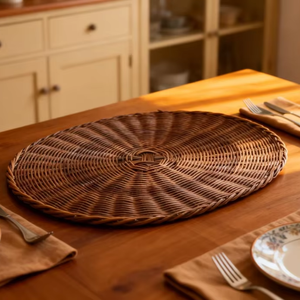 Alas Meja Makan Mewah Anti Selip Gaya Amerika Berlapis Emas untuk Pesta Pernikahan - Product Image 1