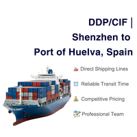 Transitaire maritime professionnel Chine vers le port d'Huelva en Espagne Expédition LCL DDP CIF Marchandises dangereuses et générales 7x24