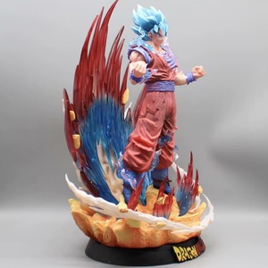 Figurine Dragon Son Goku aux <span class=keywords><strong>Cheveux</strong></span> Bleus Super Saiyan <span class=keywords><strong>DBZ</strong></span> 40CM, Cadeau de Collection, Statue Japonaise, Figurine Anime en PVC, Jouet - Product Image 5