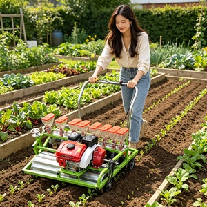 Mini-semoir manuel pour serre et jardinières, semis de précision pour petites graines comme les carottes - Product Image 1