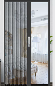 Waterproof folding aluminum sliding doors with mosquito <b>net</b> with hollow glass anti-theft ISO9001 - Product Image 1