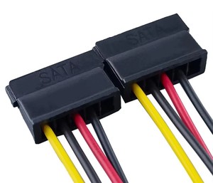 Câble d'extension répartiteur en Y 4 broches Molex vers 1 à 2 SATA 15 broches, convertisseur double SATA pour disques durs PC, SSD, lecteurs optiques DVD - Product Image 5