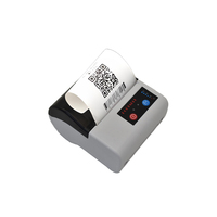 Mini imprimante thermique d'étiquettes portable Bluetooth sans fil 80mm avec étui en cuir Imprimante de codes-barres de reçus mobile pour téléphone portable