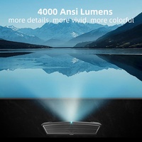 Projecteur intelligent Android HaoMing X1A version mondiale, projecteur de cinéma maison 4K, projecteur à courte focale 4K WiFi Triple Full Laser Proyector