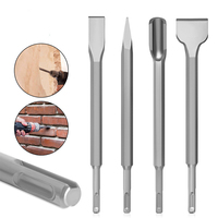 Ensemble de 4 ciseaux à manche rond, pointus, plats, grands plats, à crochet, pour percer les murs, les ciment, la coagulation