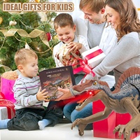 Jouets de dinosaures télécommandés à simulation 2,4G, robots dinosaures télécommandés pour enfants